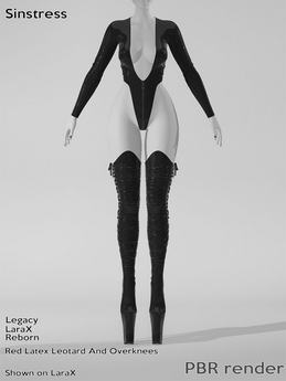 Second Life Marketplace - 1W Sinstress Latex Set Red DEMO
